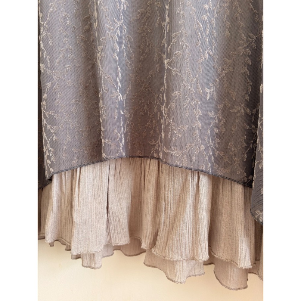 Indigo Soul Grey & Beige Layered Top - XL - Picture 7 of 8